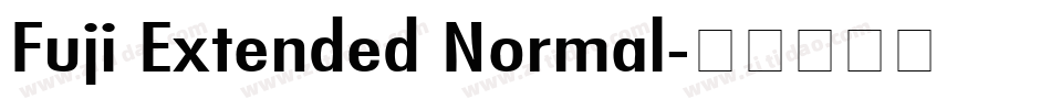 Fuji Extended Normal字体转换